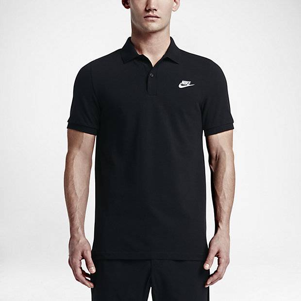 Черная футболка поло Nike GS Slim Polo