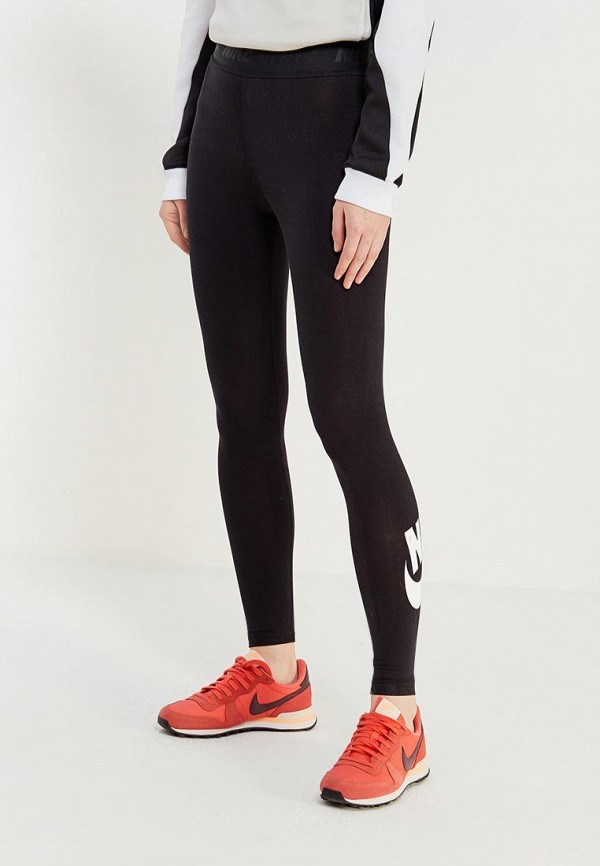Черные леггинсы Nike Sportswear Leg-A-See для тренировок