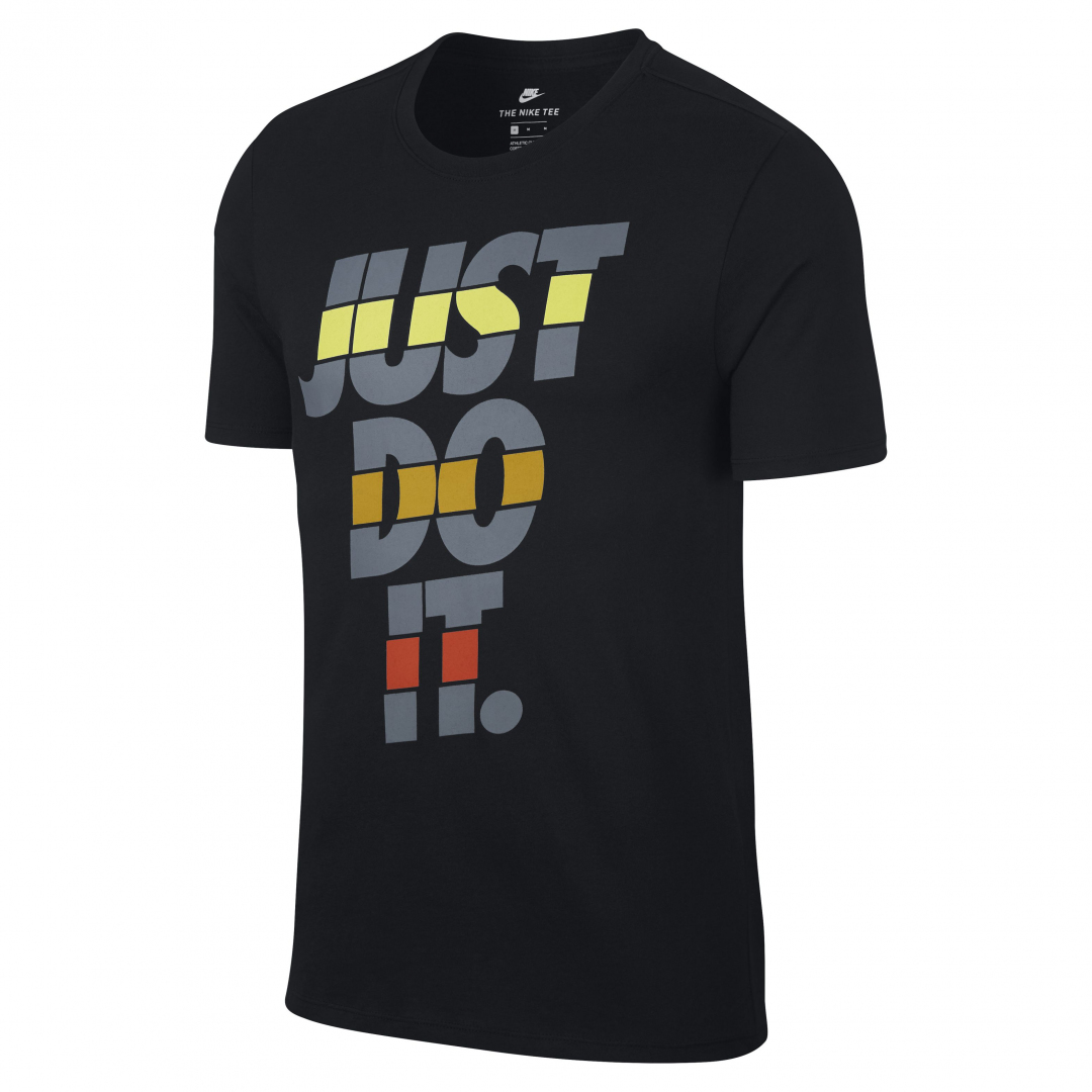 Мужская футболка Nike Tee Just Do It черная с надписью