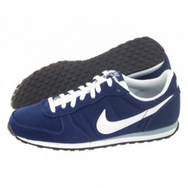 Синие низкие кроссовки Nike на шнуровке