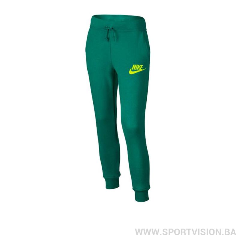 Зеленые брюки Nike с карманами