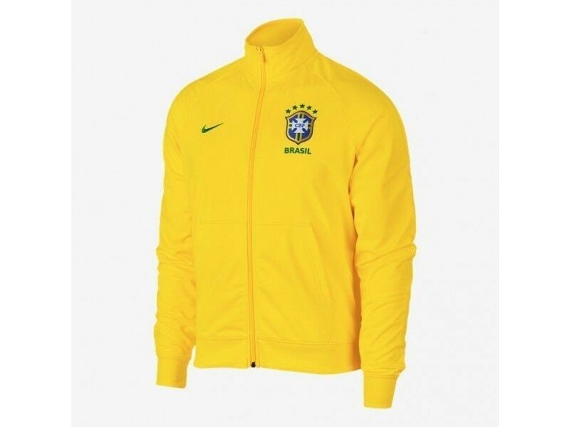 Желтая спортивная куртка Nike без капюшона