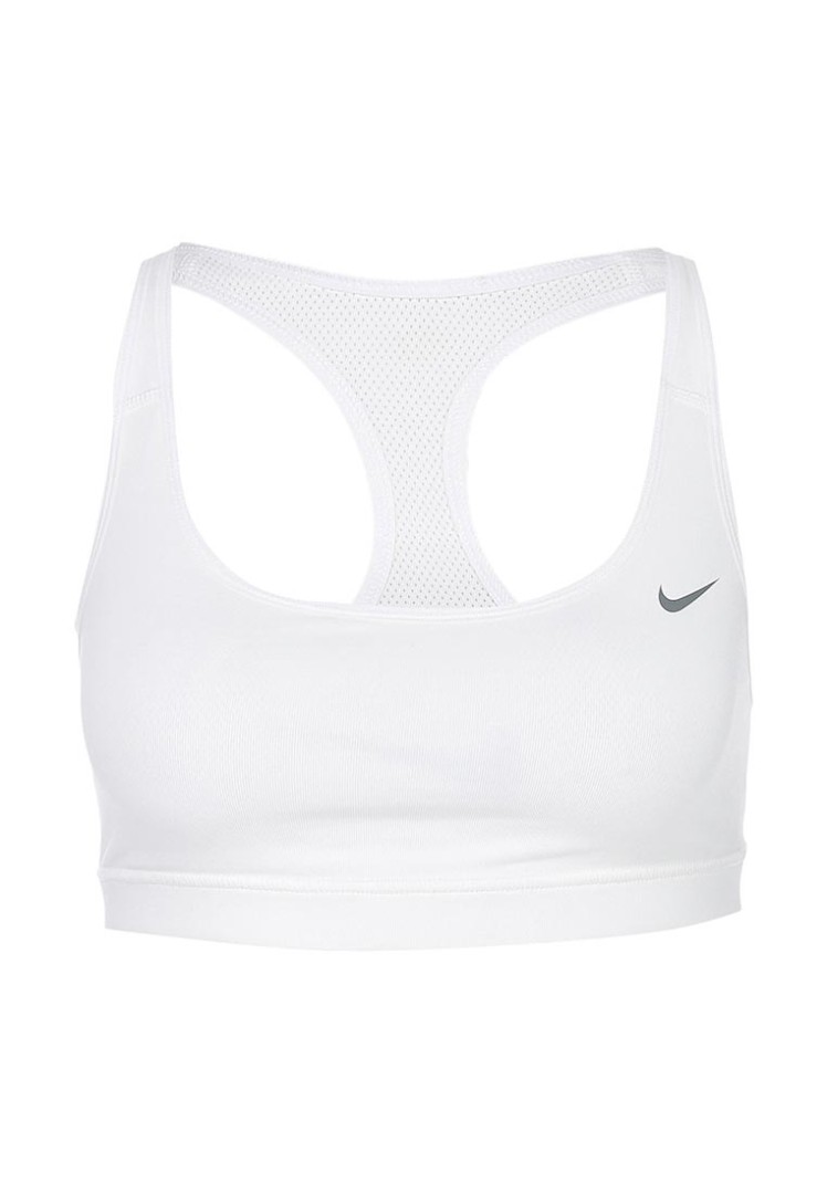 Белый топ Nike для йоги