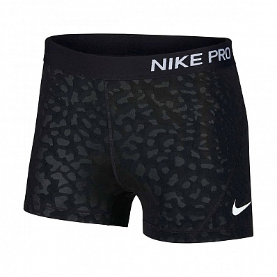 Черные спортивные шорты с принтом Nike для бега и фитнеса