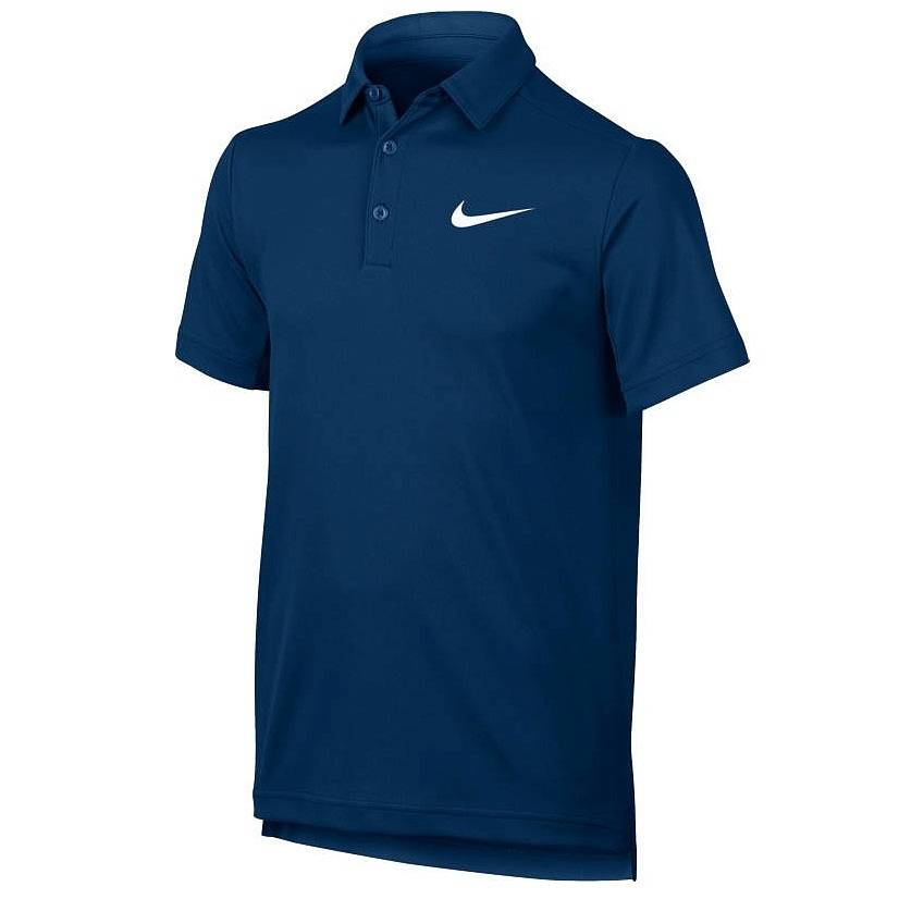 Синяя теннисная футболка поло Nike Dry Polo
