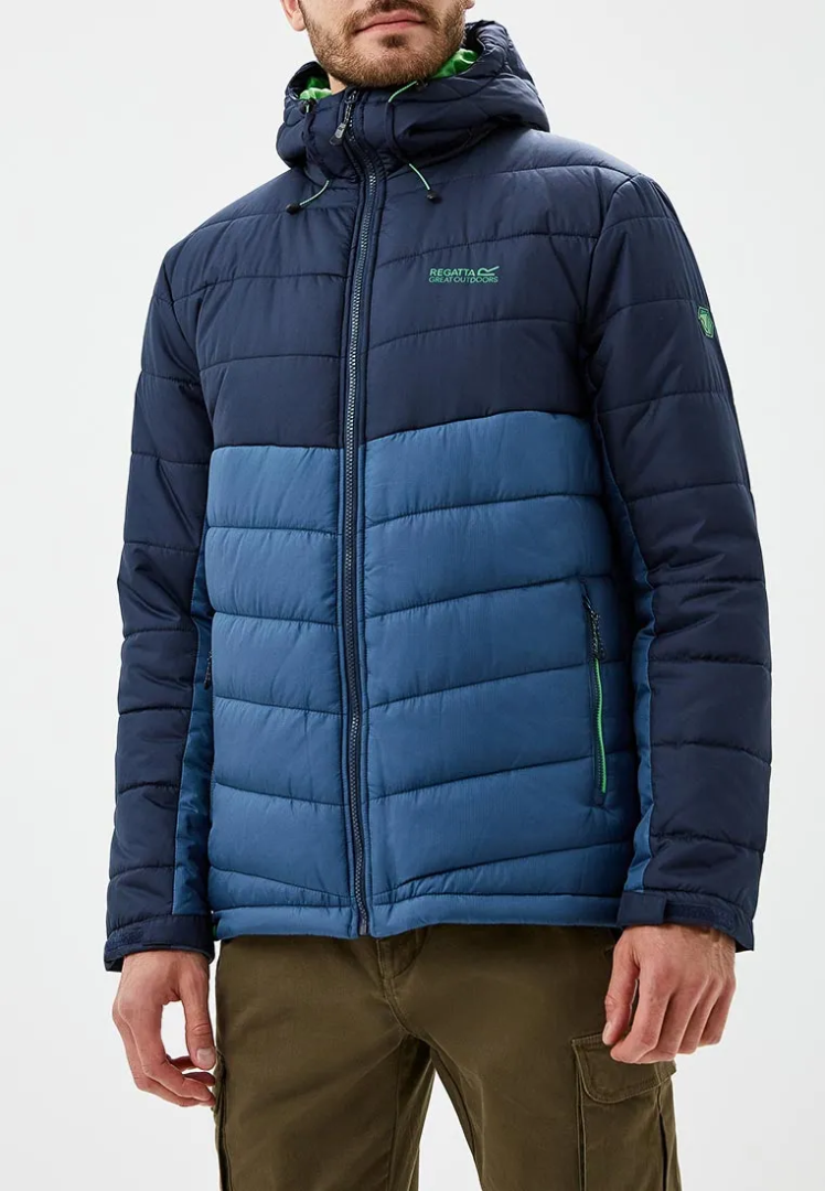 Стеганая утепленная куртка с капюшоном Regatta Nevado (синий)
