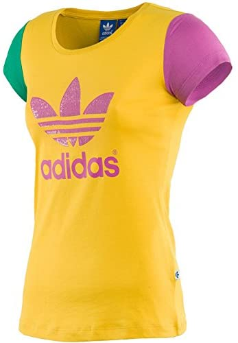 Яркая футболка с пайетками Adidas Originals Adi Trefoil Tee Summer (мультиколор)