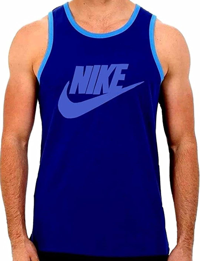 Синяя майка NIKE Ace Logo Tank Top Shirt