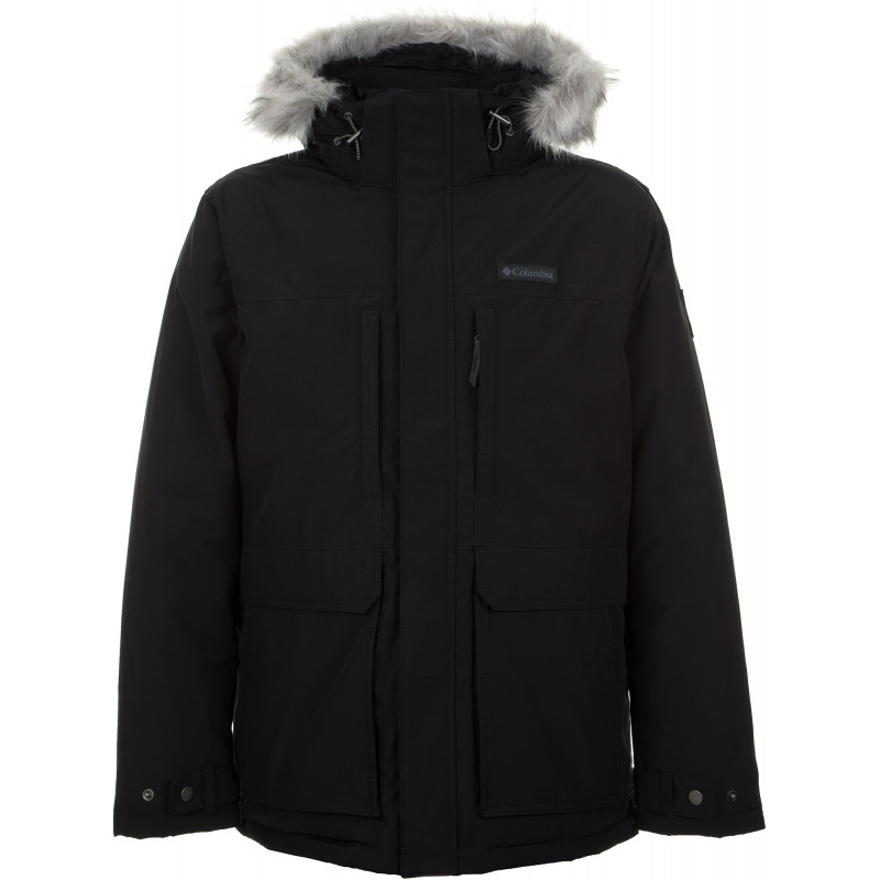 Куртка парка с мехом черная утепленная Columbia Marquam Peak