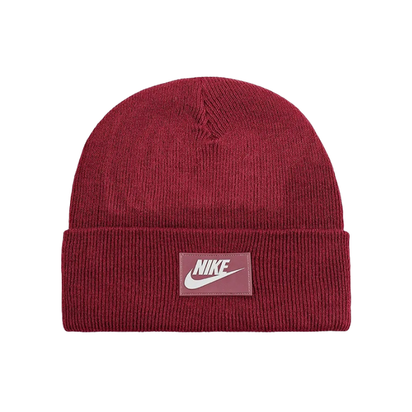 Красная зимняя шапка Nike Fut Flash Cuffed Beanie с отворотом