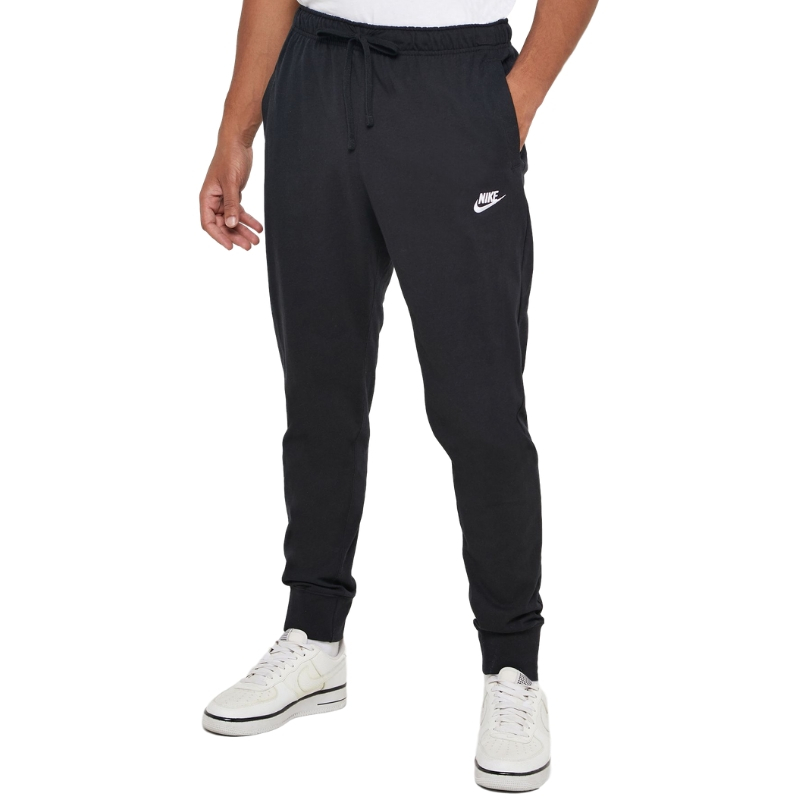 Черные хлопковые брюки-джоггеры Nike Club Jogger Jersey
