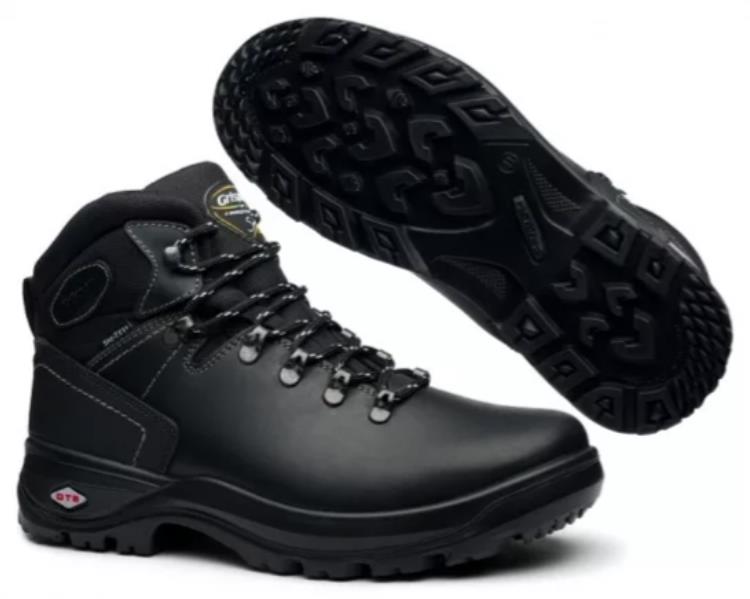 Черные зимние кожаные ботинки Grisport