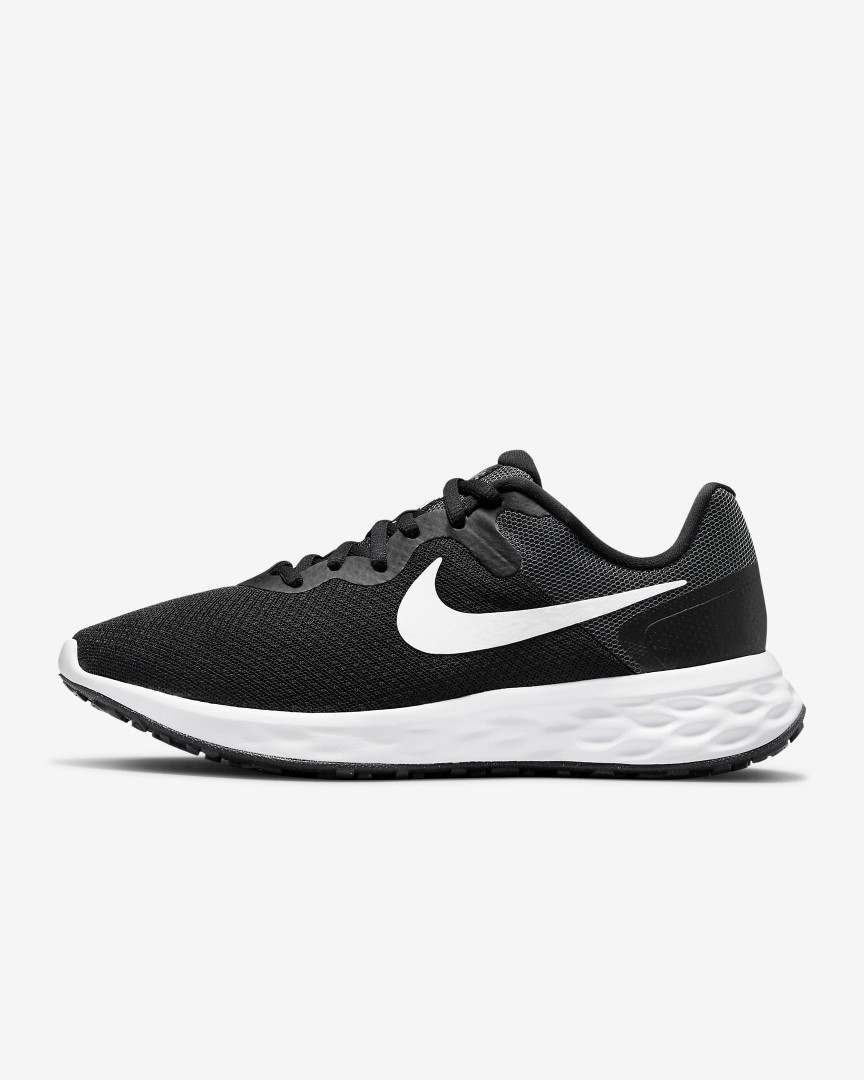 Черные сетчатые кроссовки Nike Revolution 6 для бега