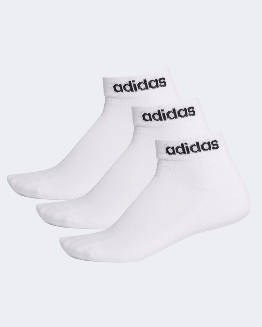 Белые носки Adidas для фитнеса 3шт.