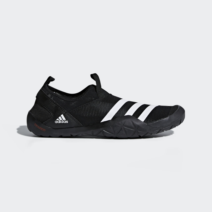 Черно-белые кроссовки-слипоны Adidas