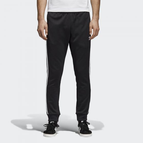 Черные брюки Adidas SST с лампасами для фитнеса